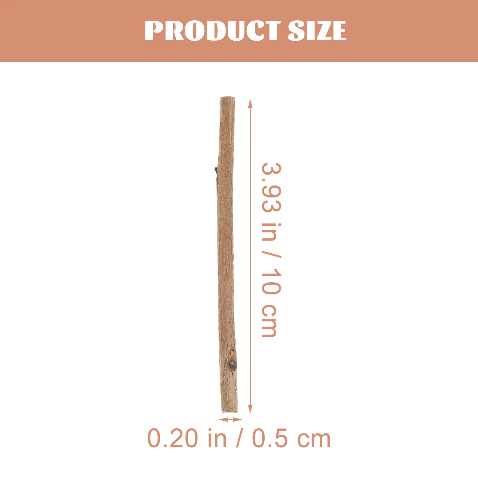 100 Pcs Tea Tree Sticks Bendable Hardwood Craft Twigs Driftwood Decor Log DIY for Chips Office