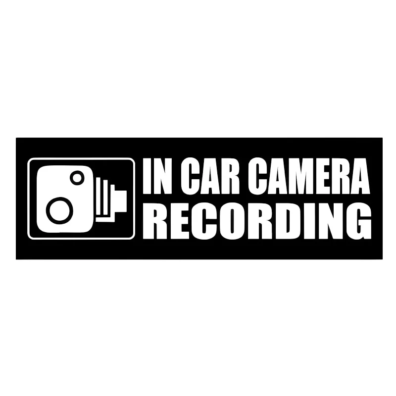 IN Car Camera Recording Vinyl Decal Car Sticker Waterproof Auto Decors on Car Body Bumper Rear Window