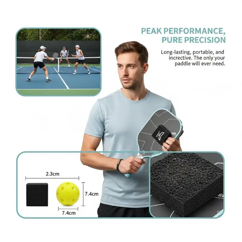 

Pickleball Paddle Eraser Cleaner Fast Dirt Removal 1PCS Multi Color Option Convenient Accessory