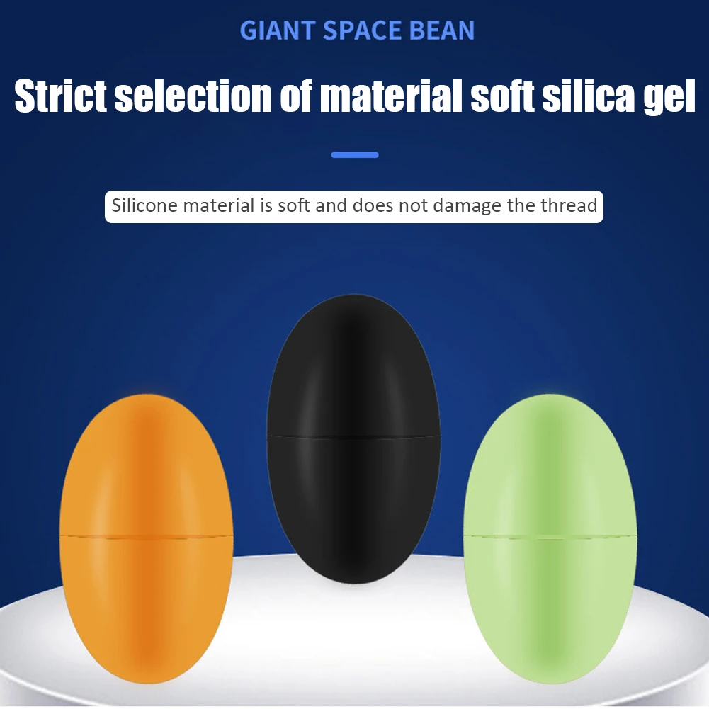 60PCS 10Set S M L Big Float Rubber Stopper Fishing Stopper Silicone Float Bean Fish Line Accessories Carp Fly Fishing Bait Tool