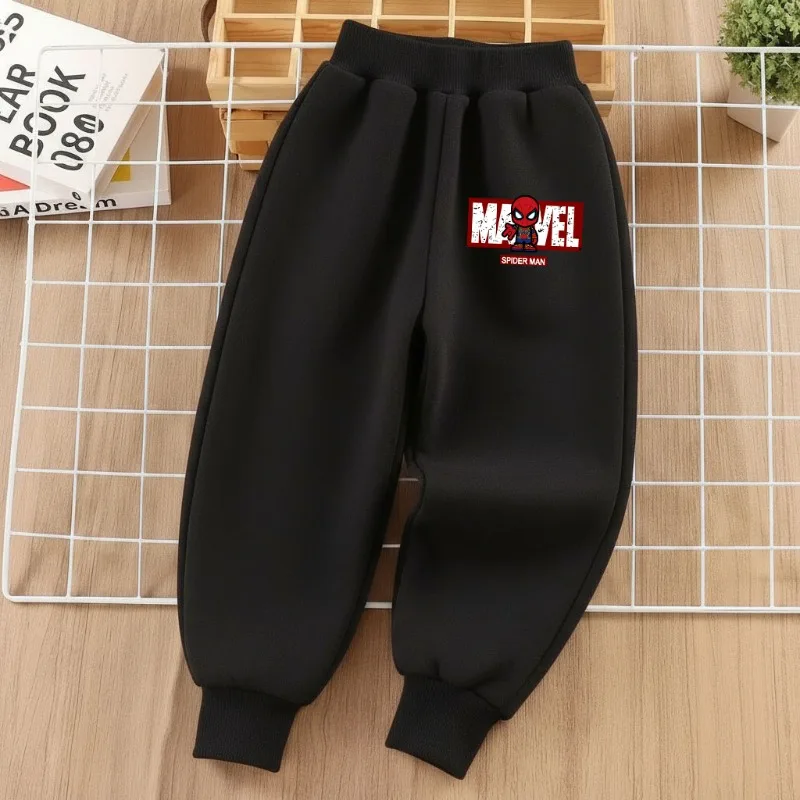 ربيع الخريف الفتيان السراويل الرياضية الأعجوبة سبايدرمان المطبوعة الاطفال بناطيل كاجوال الأطفال عالية الخصر عداء ببطء مريح مرونة الخصر بانت #2