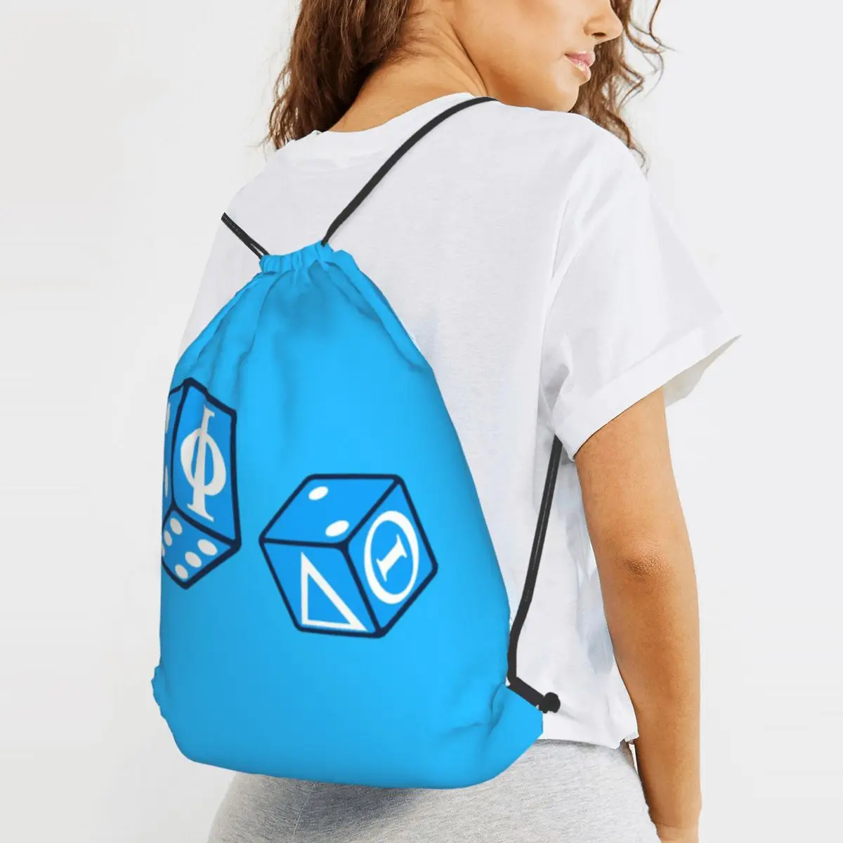 

Phi Delta Theta Beer Die Backpacks Casual Drawstring Bags Storage Bag Book Bags for Man Woman Students