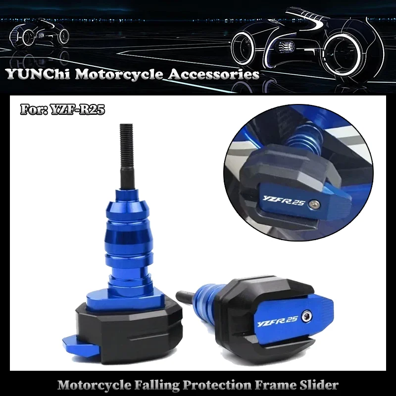 

Motorcycle Falling Protection Frame Slider Fairing Guard Crash Protector For YAMAHA YZFR25 YZF-R25