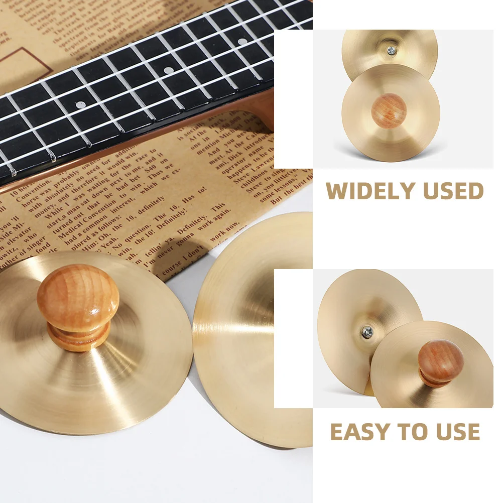 

2pcs Finger Cymbals Musical Instrument Hand Percussion For Children Belly Dancing Props Small Cymbals