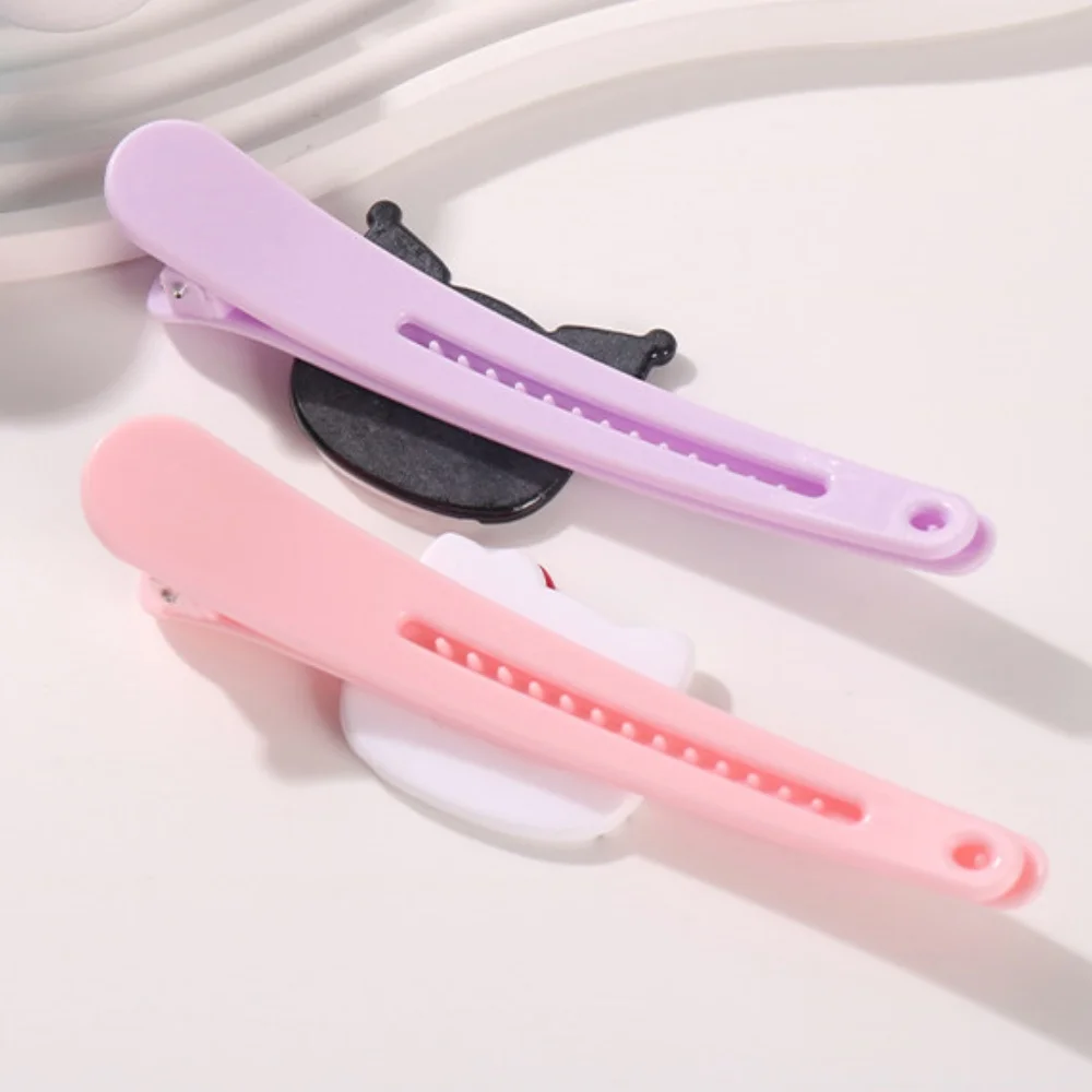 1/2 Stück Kuromi Cinnamoroll HelloKitty Haarspange Haaraccessoire Mädchen Übergroße Entenschnabelspange Prinzessin Gerade Spange Pony-Spange – Detail 5