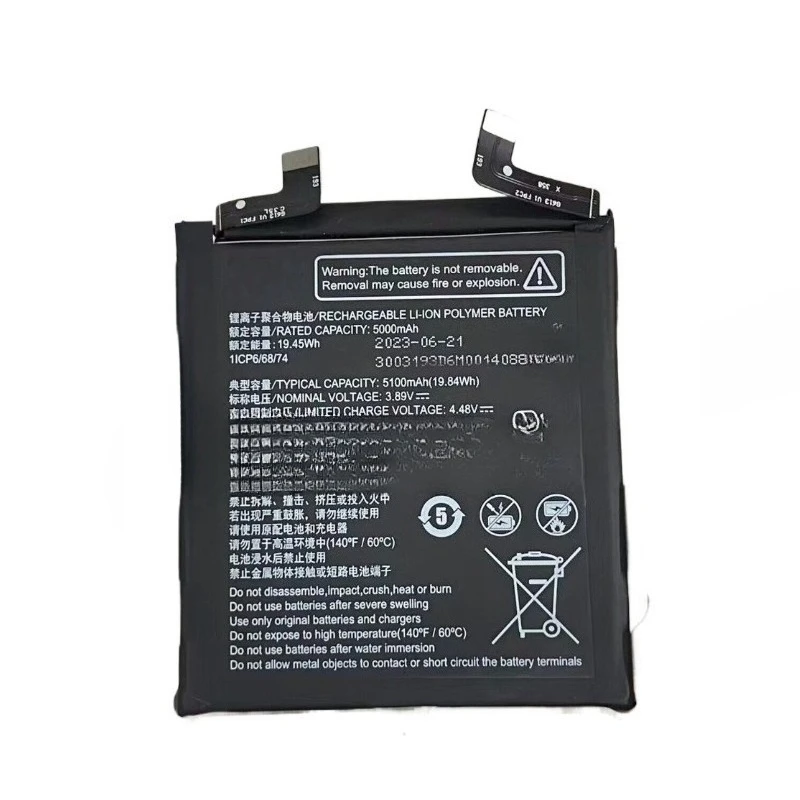 For ZTE Nubia Z50S Pro NX713J Mobile Phone 1ICP6/68/74 Mobile Phone Batteries Li3949T44P8h776759 3.89V 5000mAh Battery
