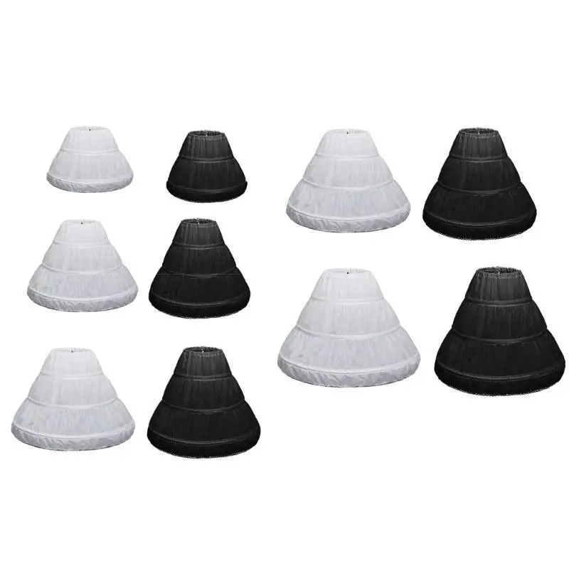 P9FE Breathable Petticoat Adjustable Princess Underskirt for Children School Event