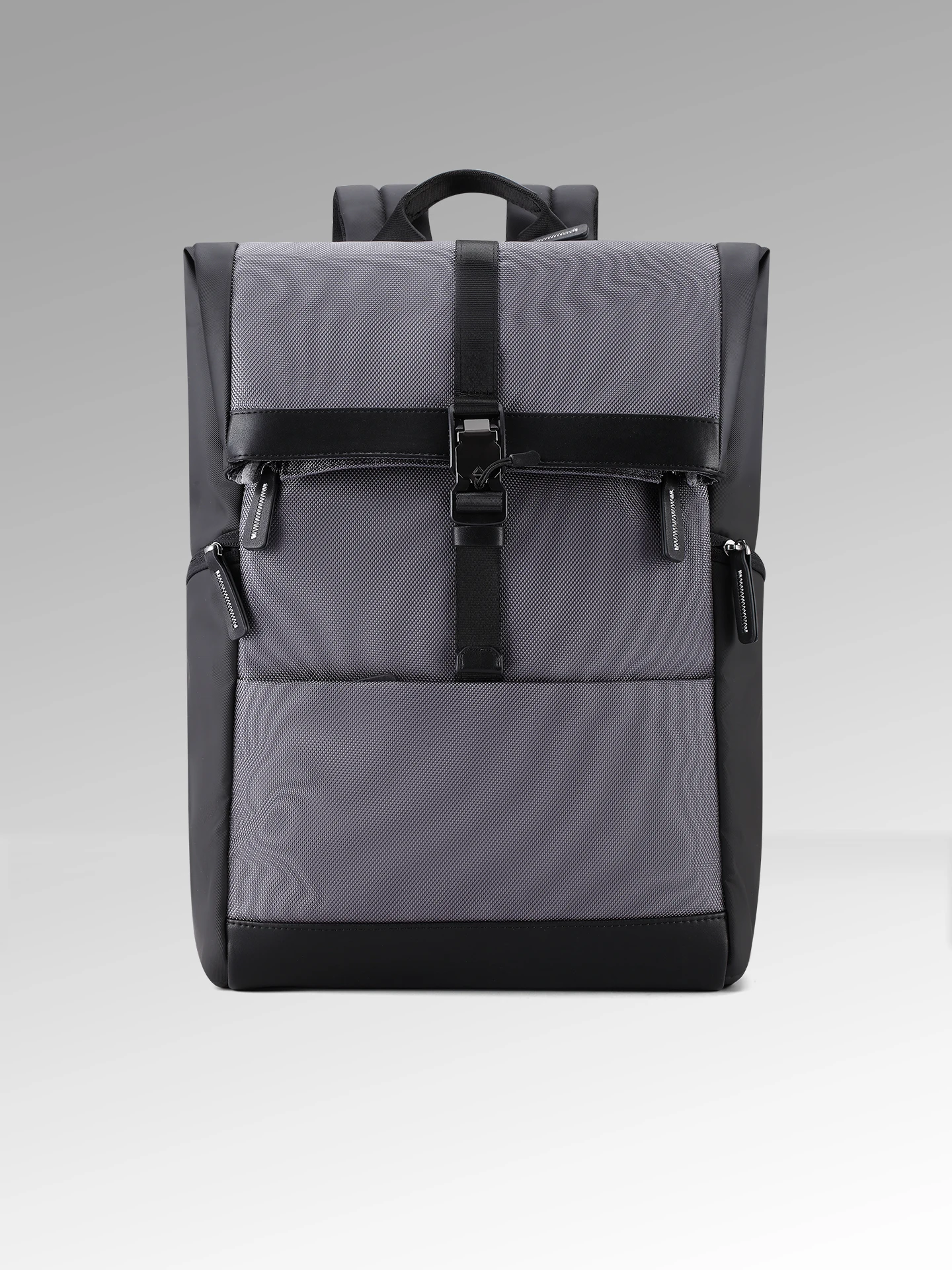 Roaming 2026 New Simple Commuter Backpack Men's Computer Bag Large Capacity Student Travel Backpack Soft Handle Zipper Closure