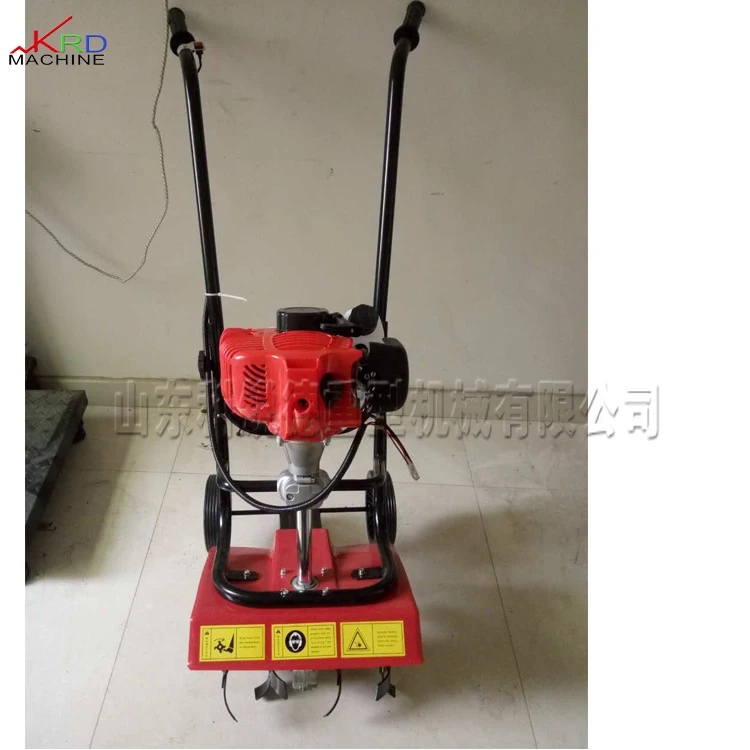 Portable Two-Stroke Micro Tiller Small Agricultural Field Management Rotary Tiller Loosening Tilling Soil Micro Tiller