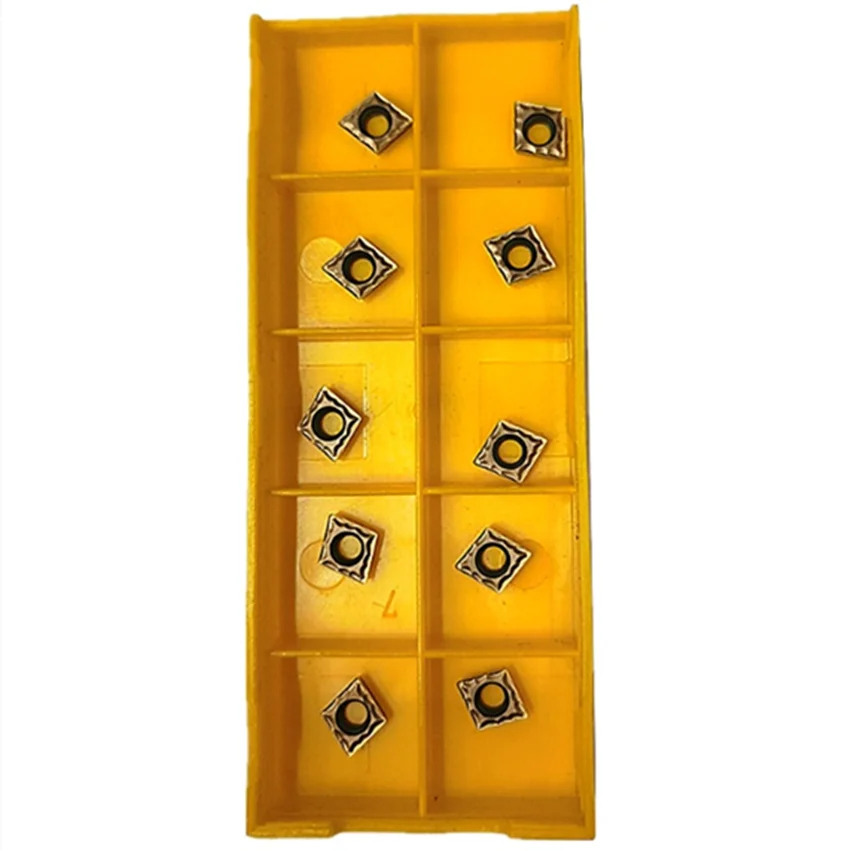 HADSTO-CCMT060204-MP HS7225/CCMT060208-MP, HS7225/CCMT09T304-MP, HS7225/CCMT09T308-MP, HS7225, insertos de carburo CNC, 10 unids/lote por caja