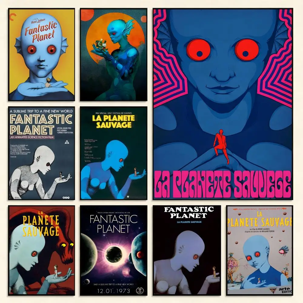Sci-Fi Film Fantastic Planet Poster Digital Solvent Print Waterproof PP Fade-Resistant Wall Art Room Decor Gift