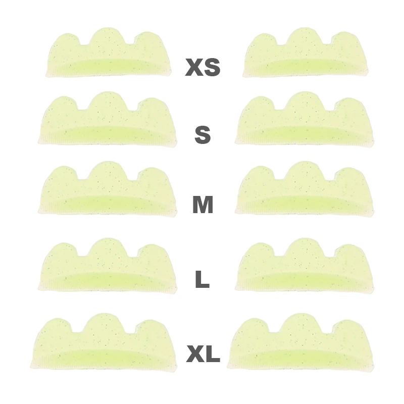 แผ่นดัดขนตาซิลิโคน5ชิ้น/แพ็คแท่งขนตารีไซเคิลอุปกรณ์แต่งหน้าสำหรับดัดขนตาเพื่อยกกระชับ