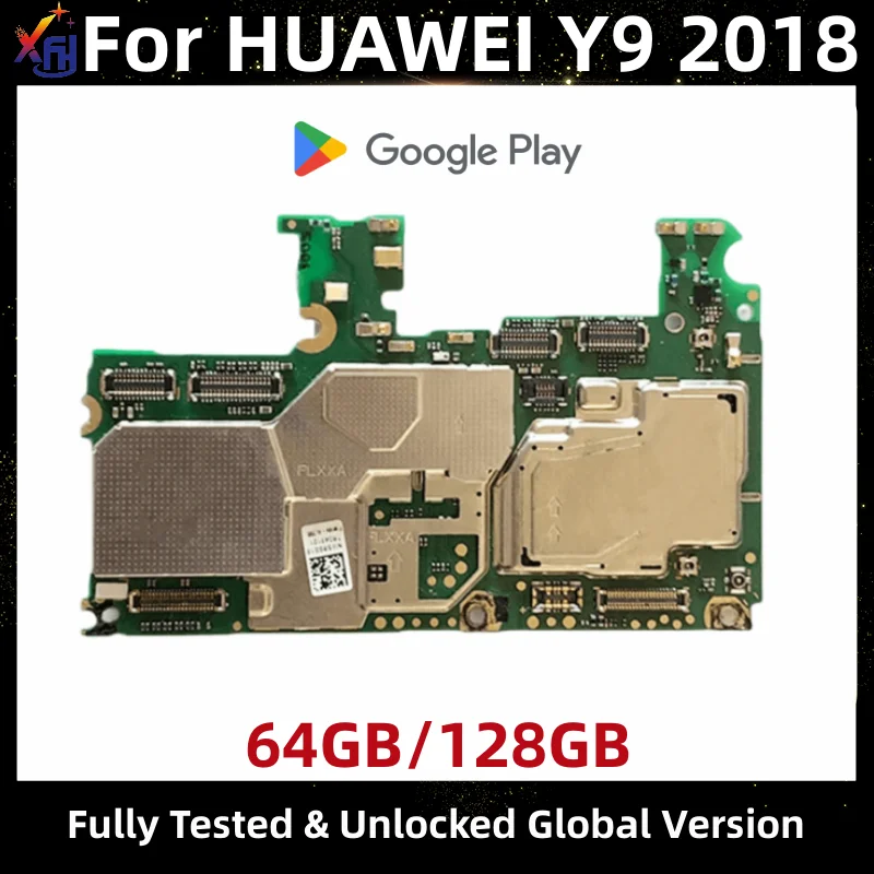 

Motherboard for HUAWEI Y9 2018, 64GB, 128GB ROM, with Google Play Store Installed