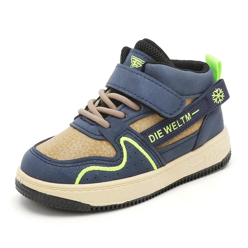 Children Casual Shoes for Boys Breathable Sneaker Antumn Winter Kids High Top Children's Board Shoes Students School Shoe