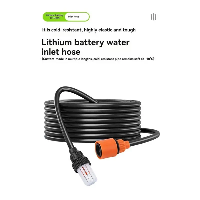 A74G-무선 리튬 물 청소기 부동액 호스 퀵 커넥트 필터 액세서리 세트 대형 물 입구 호스용