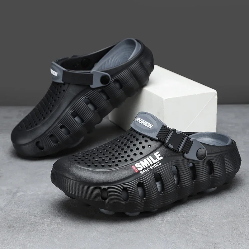 Sommer Herren Pantoffeln Sandalen Flip-Flops Clogs Weiche Sohle Unisex Outdoor Strand EVA Slides Clogs Badezimmer Bad Flache Schuhe – Detail 12