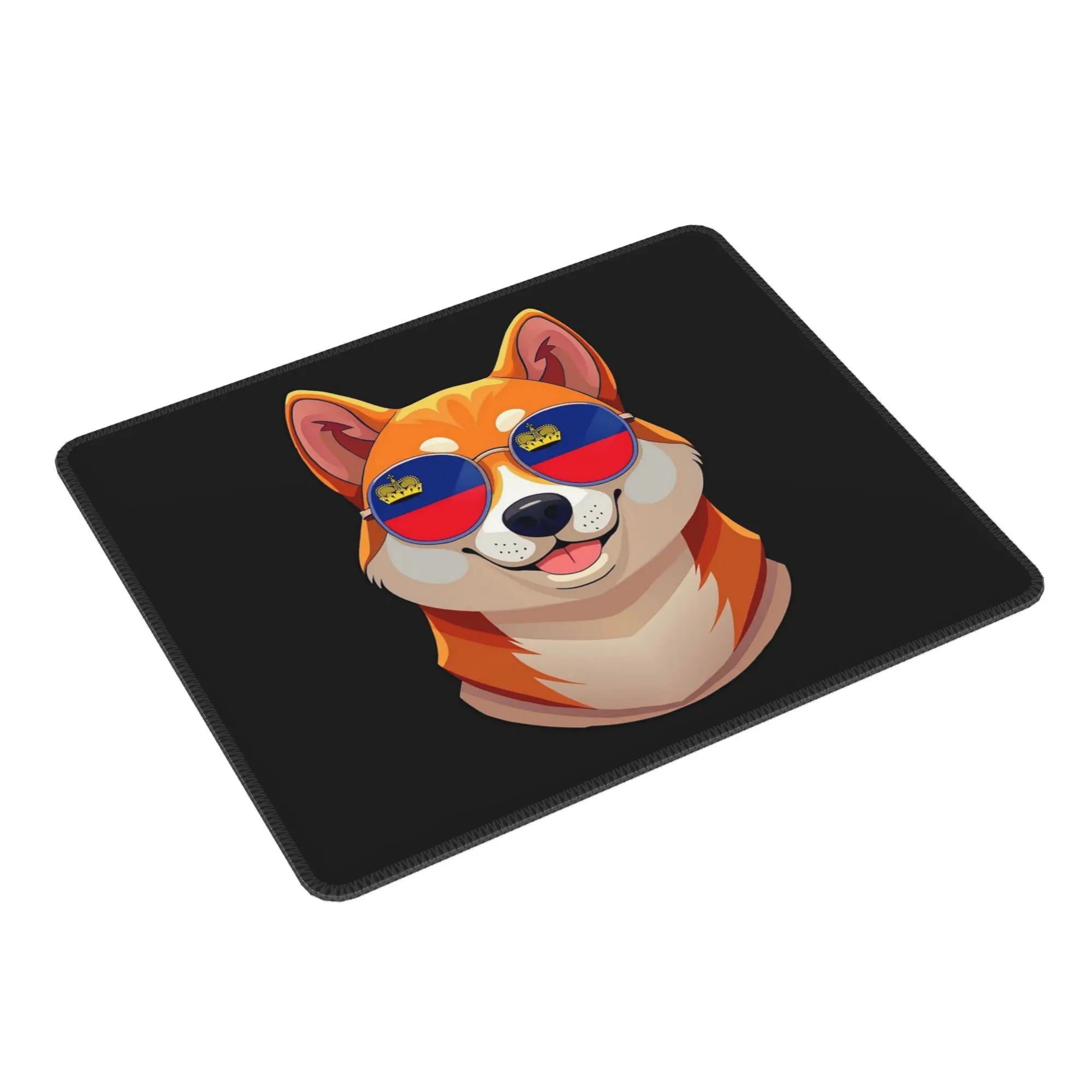 

Винтажный патриотический коврик для мыши с флагом Шиба-ину Liechtensteiner, коврик для мыши, компьютерная клавиатура, коврик для мыши, геймерский ПК, коврик для ноутбука, офисный настольный коврик