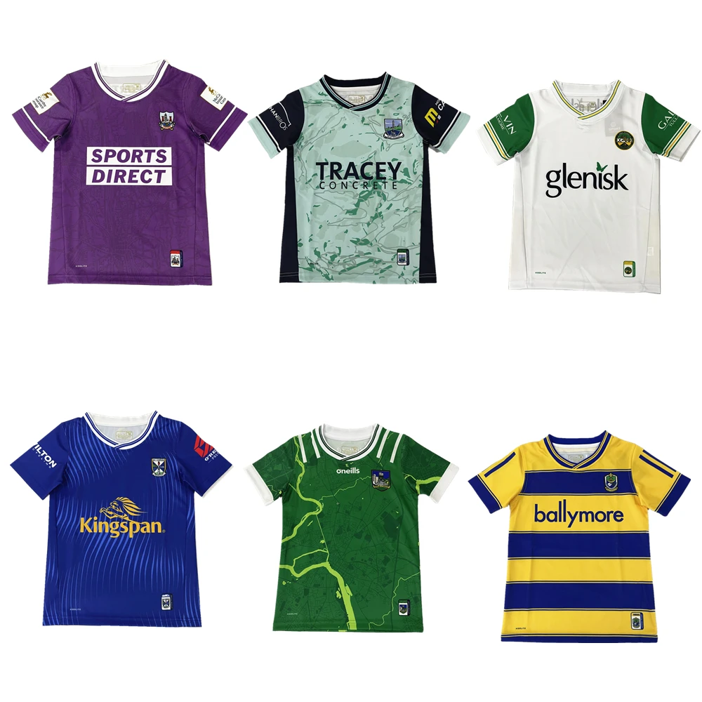 Age 3-13 years old kids GAA jersey 2025 Cavan Limerick Offaly Roscommon Mayo Dublin Cork children young gaa jerseys