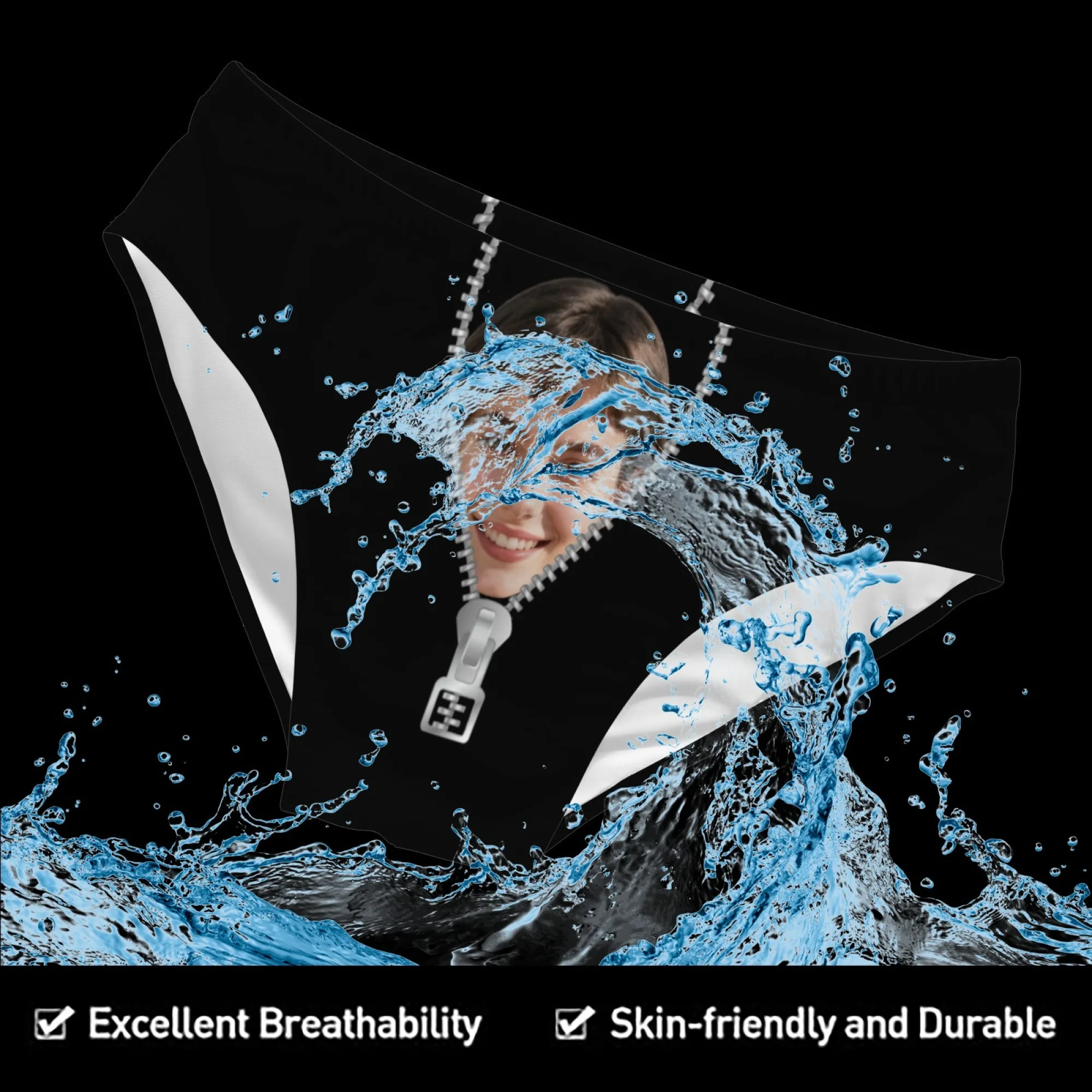 Personalized Custom Men's Swimming Trunks Sexy Bikini Novelty Funny Custom Photo Face-Printed Briefs Swimwear Beach Surf Shorts - view 6