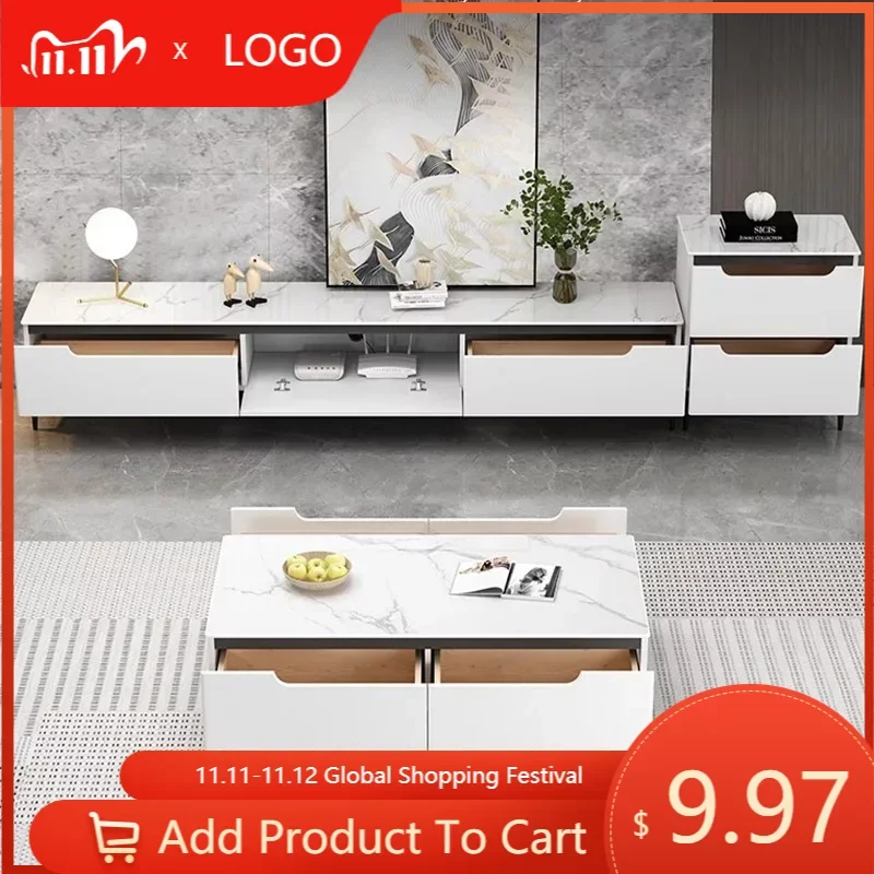 Modern TV Consoles Cabinet Luxury Wooden Nordic Style Display TV Stand Living Room Fernseher Schrank Room Furniture MQ50DS