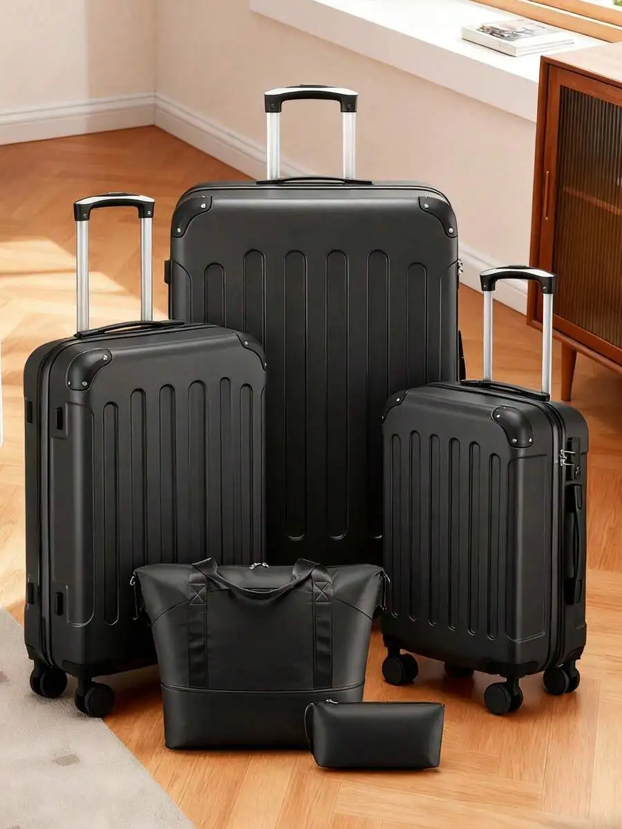 3/5 Piece Luggage Set For Men & Women,20/24/28 Inch Travel Luggage Set, Fashion Hardshell Luggage Suitcase With TSA Lock,Plus To