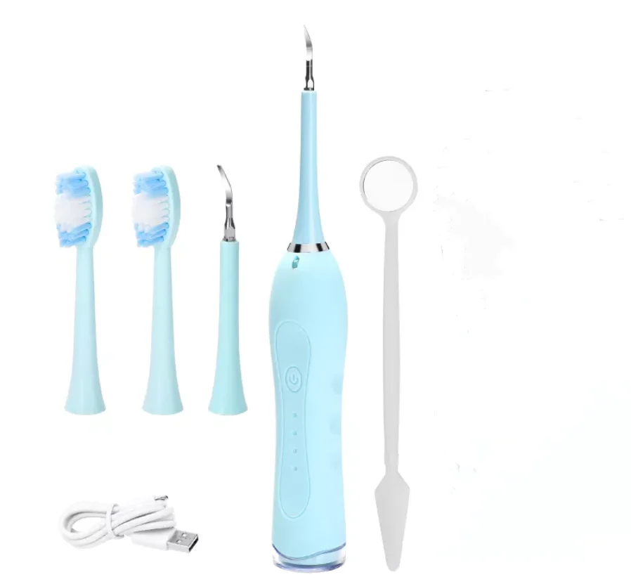 

Portable Usb Rechargeable Waterproof Ultrasonic Teeth Cleaning Plaque Calculus Remover Dental Scaler Electric Toothbrush
