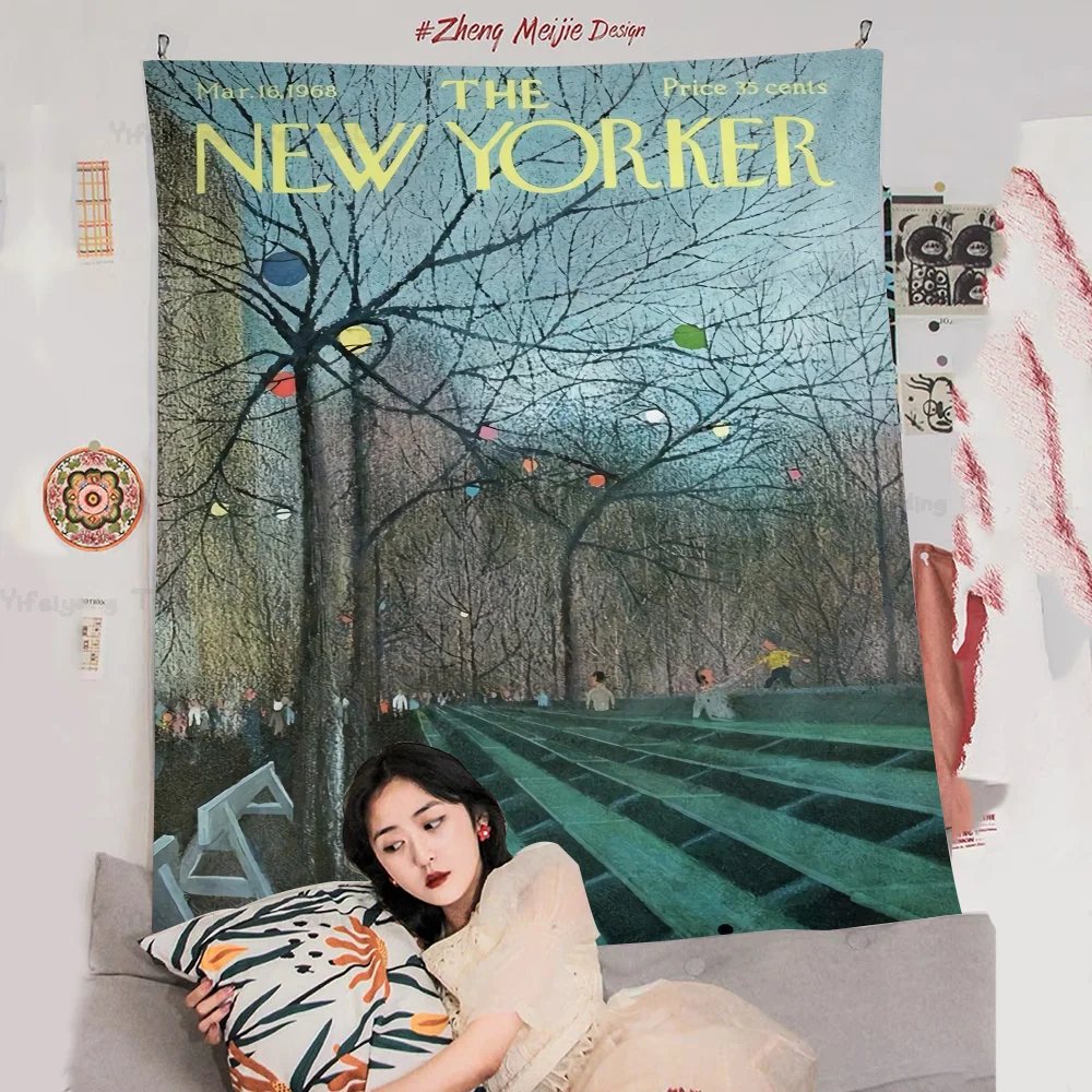 

The New Yorker Magazines Cartoon Tapestry Art Science Fiction Room Home Decor Art Home Decor