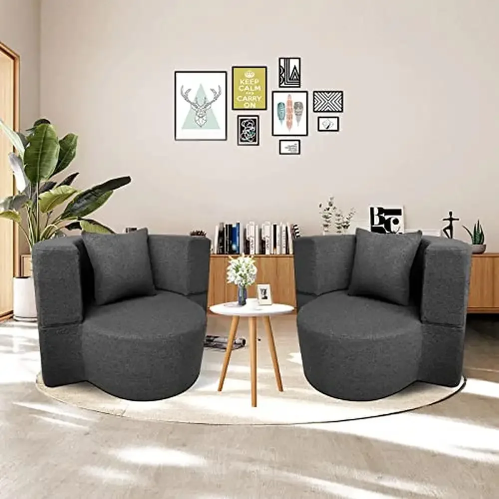 Sedia da divano pieghevole moderna in Memory Foam con pavimento a cuscino Futon Lounge copertura lavabile portatile ed elegante ideale Home Office