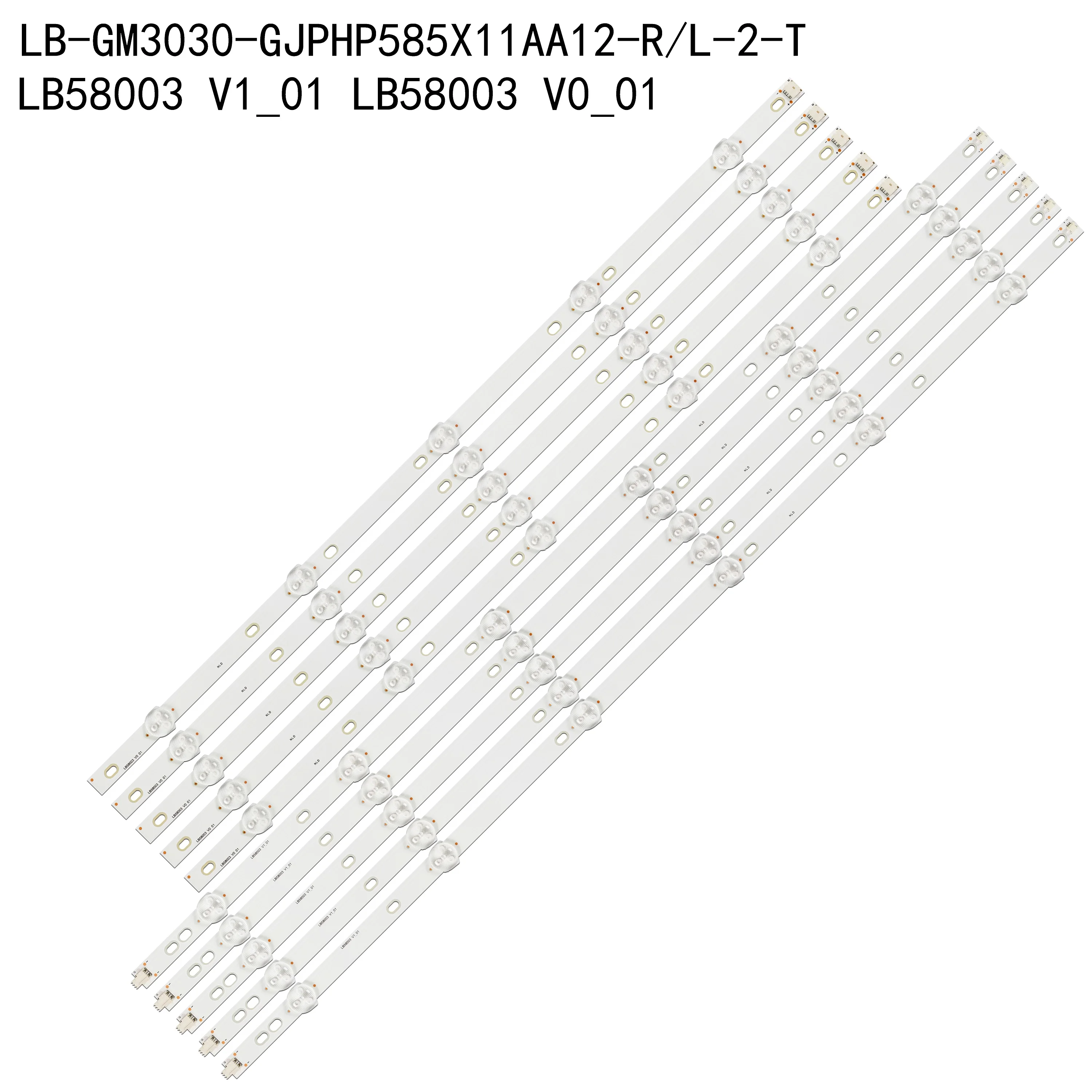 

LED Strip For Philips 58''TV LB-GM3030-GJPHP585X11AA12-R L 58PUS6203/12 58PUS6504/12 NS-58DF620NA20 REV A TPT580B5 LB58003 V0_01