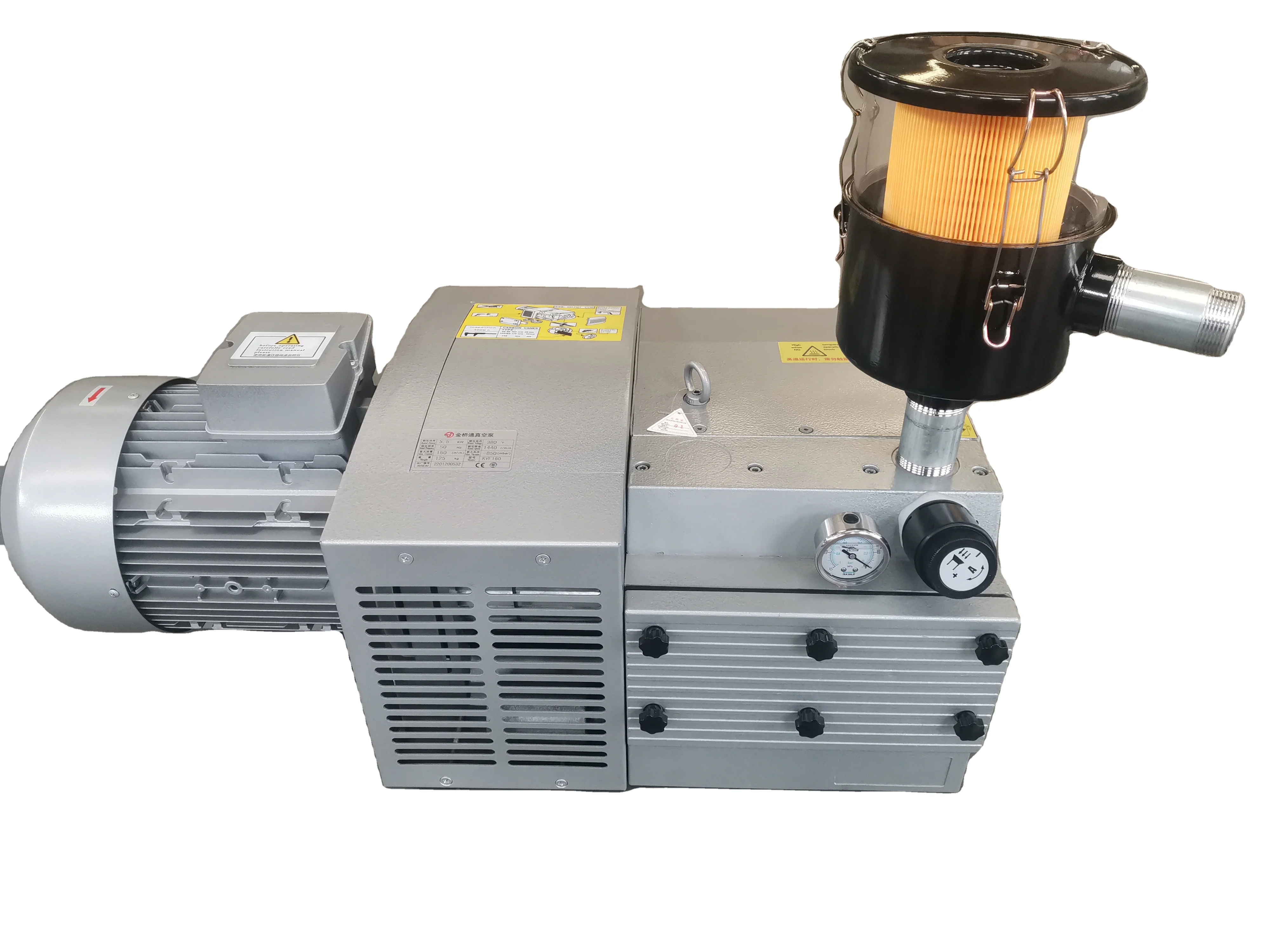 

Golden Bridge Oil-less Vacuum Pump 220/380V 160m3/h Dry Rotary Vane Vacuum Pump -85kpa air Pump for Wooden CNC Router