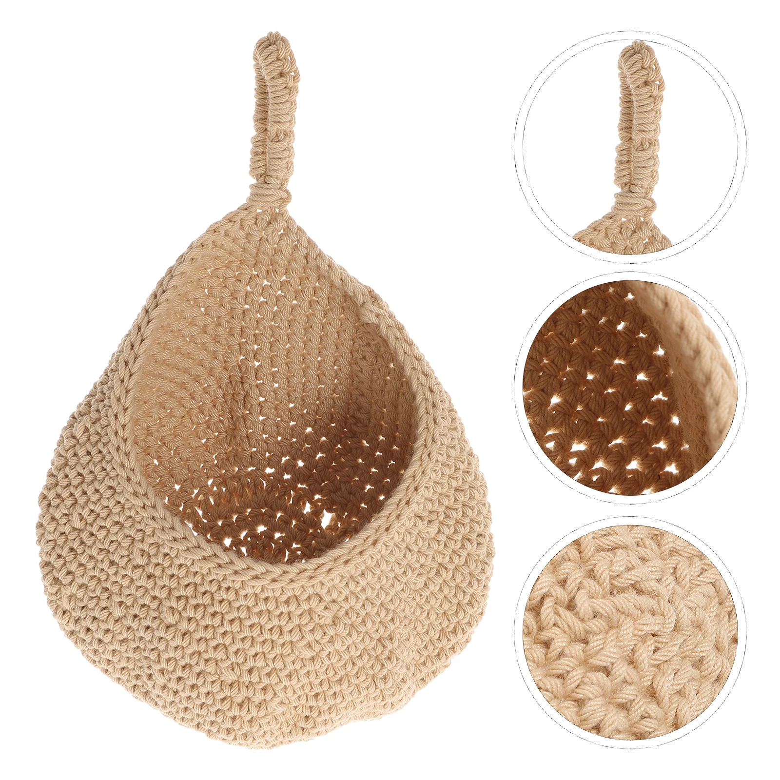 

Woven Straw Fruit Basket Storage Baskets Wall Decor Hanging Kitchen ganizer Lightweight Home Party Use Storage Solutions