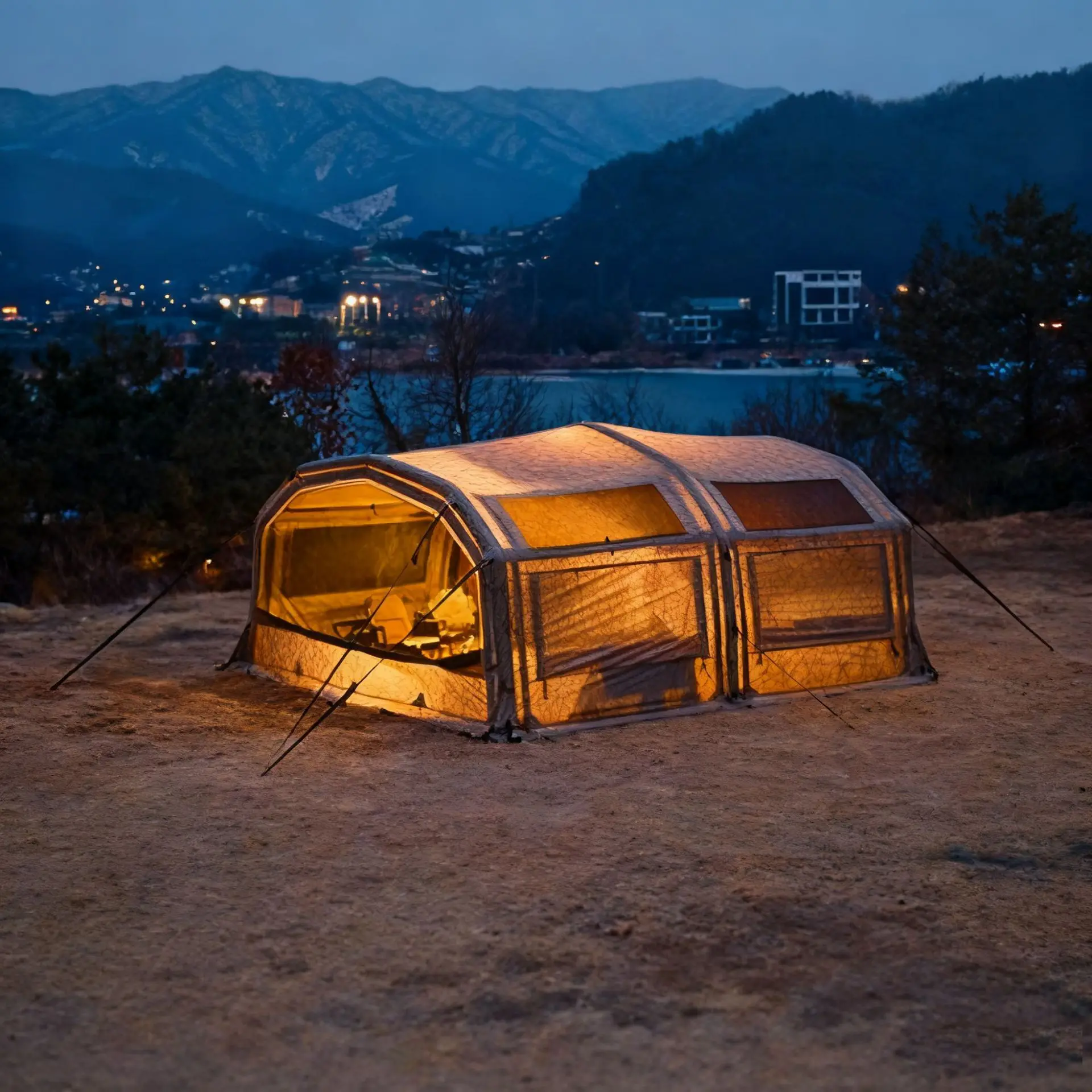 

Надувная палатка-тоннель из Оксфорда, 22 кв.м., с автоматической надувкой, сверхбольшим пространством, защитой от солнца, всесезонная, двухслойная конструкция