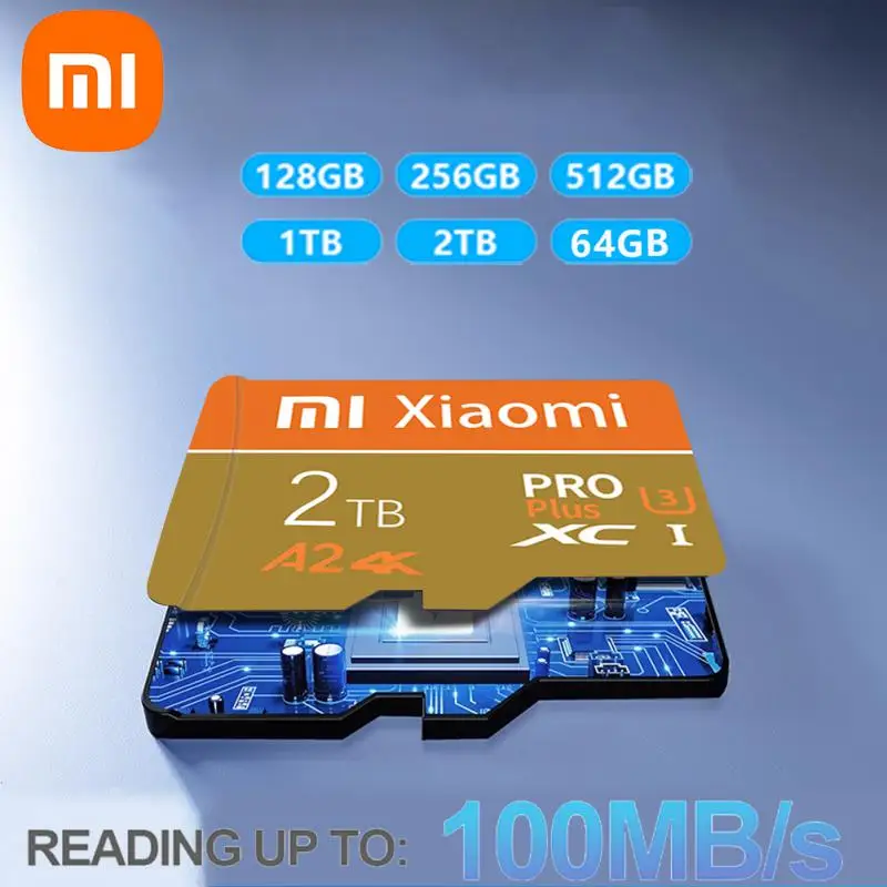 Xiaomi-tarjeta de memoria Micro SDXC TF Pro Plus, 2TB, 1TB, cámara Flash de alta velocidad, A2, 512GB, almacenamiento expandido para Android