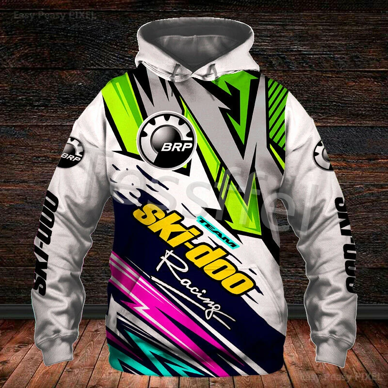 2024 New Can-am 3D Printed New Fashion Men's Hoodie Personality Zipper Jacket Motorcycle Unisex Hip Hop Sportswear