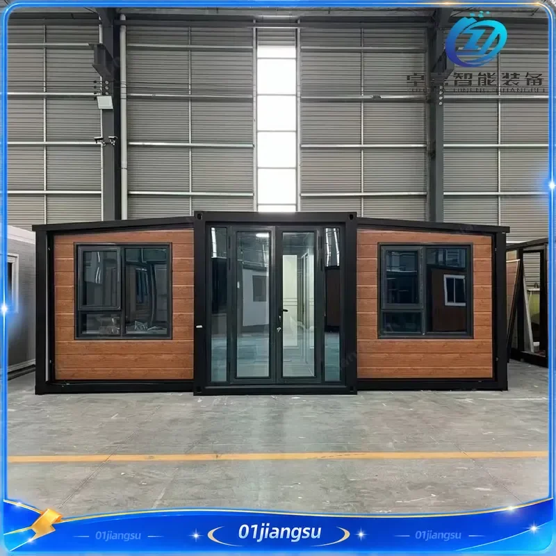 20ft Double Wing Expandable Container House Portable Prefab Home Rapid Install Folding Mobile Living Unit for Sale