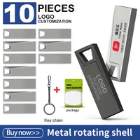 Zsuit nueva unidad Flash USB de Metal 64GB 128GB Pen Drive 4GB 8GB 16GB 32GB memoria Stick impermeable U disco Pendrive disco de almacenamiento USB