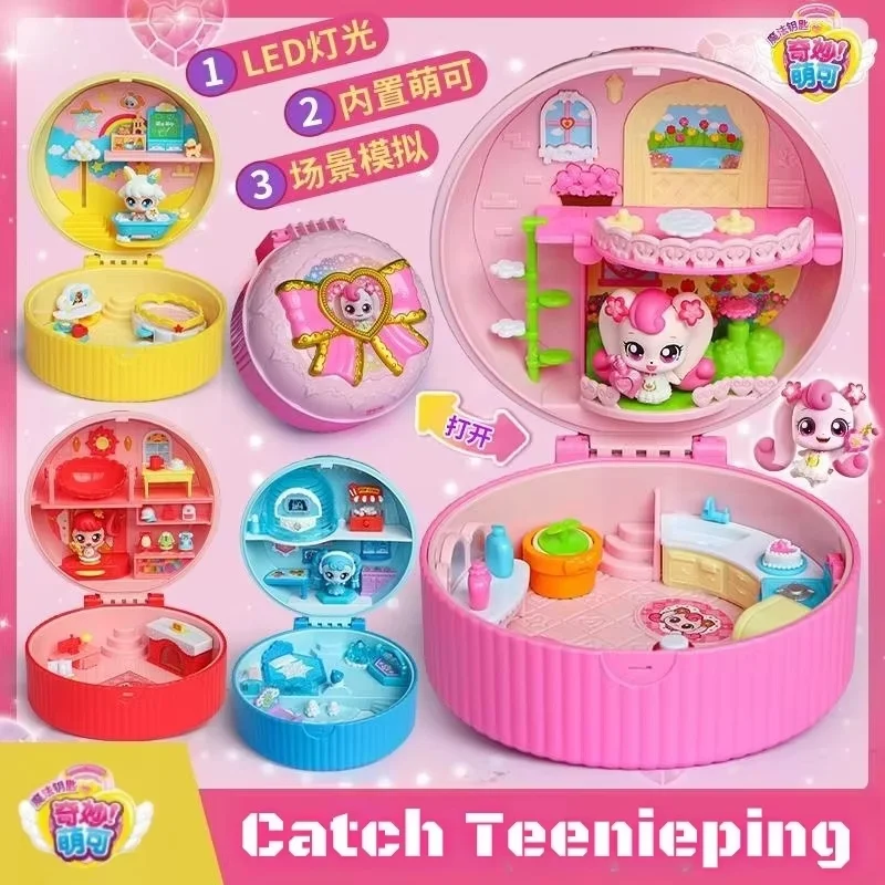 

New Genuine In Stock Catch Teenieping Flower House Princess Castle Ice And Snow Series Cartoon Cute Toy Trendy Kid Birthday Gift