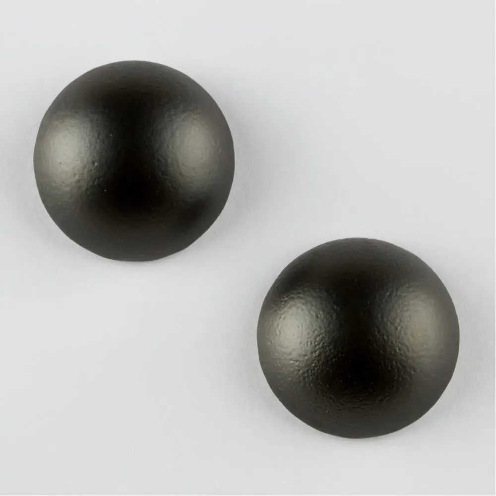 Round Figured Metal Earrings