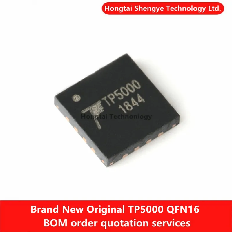 New Original Genuine TP5000 QFN-16 2A Switching Buck 4.2V/3.6V Li-Iron Battery Charger Chip