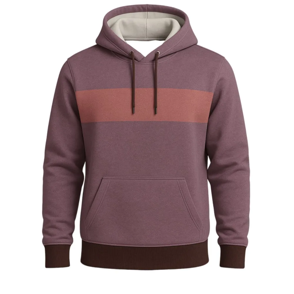 2026 New Trendy 3D Adult Hoodie With Novel Color Blocking Pattern And Kangaroo Pocket For Daily Wear Hooded Sweatshirt