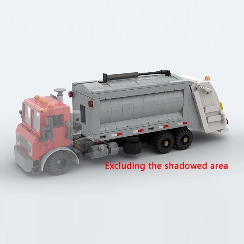City Car Model MOC Building Bricks Heavy-Duty Garbage Truck Modular Technology Children Holiday Gifts Assemble Toys Suit