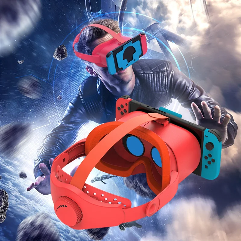 نظارات سماعة الرأس VR للتبديل والتبديل OLED 3D VR خوذة سماعة الرأس مع حزام عدسة قابل للتعديل