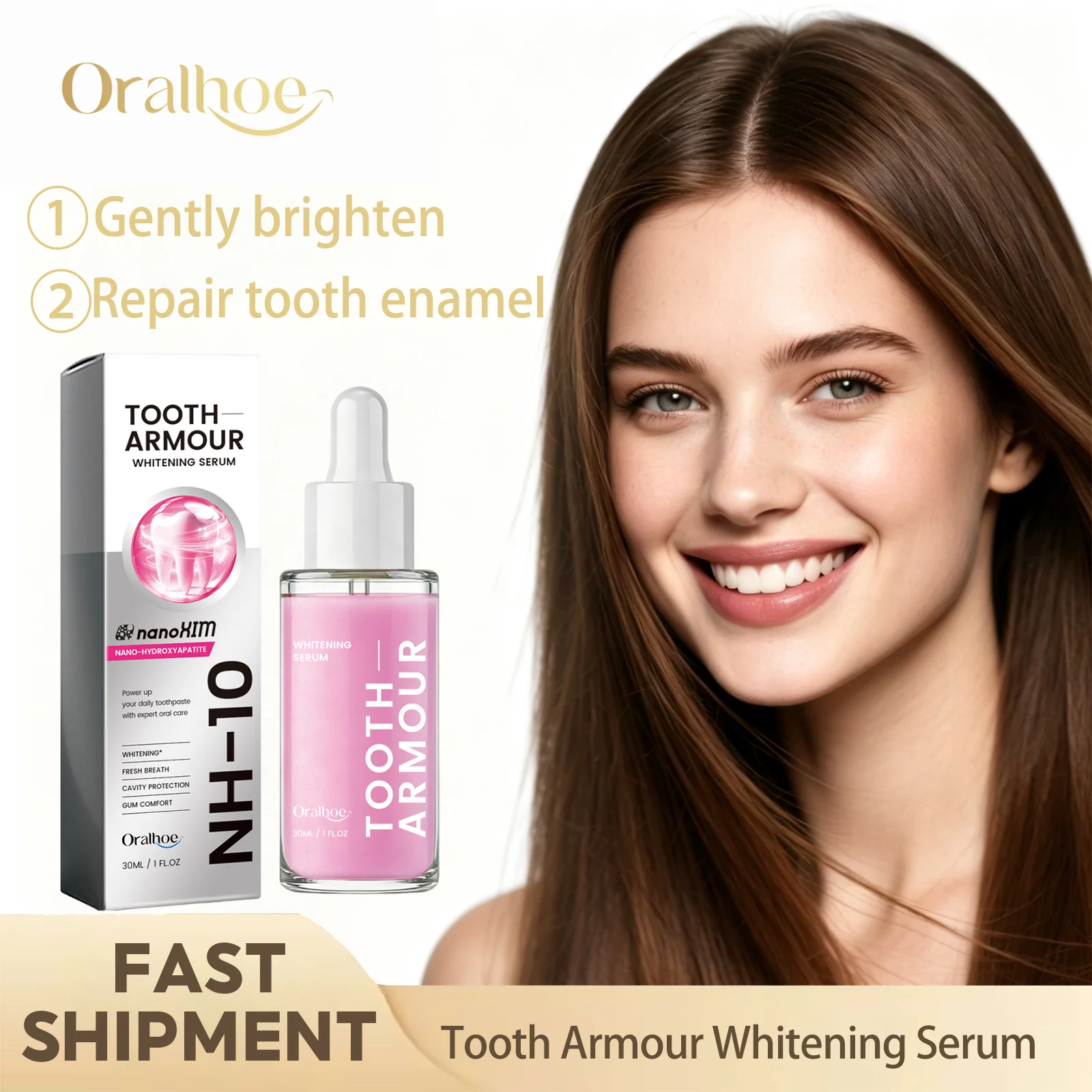 Enamel Repair Serum - Tooth Armour Whitening Serum Gentle Brighten