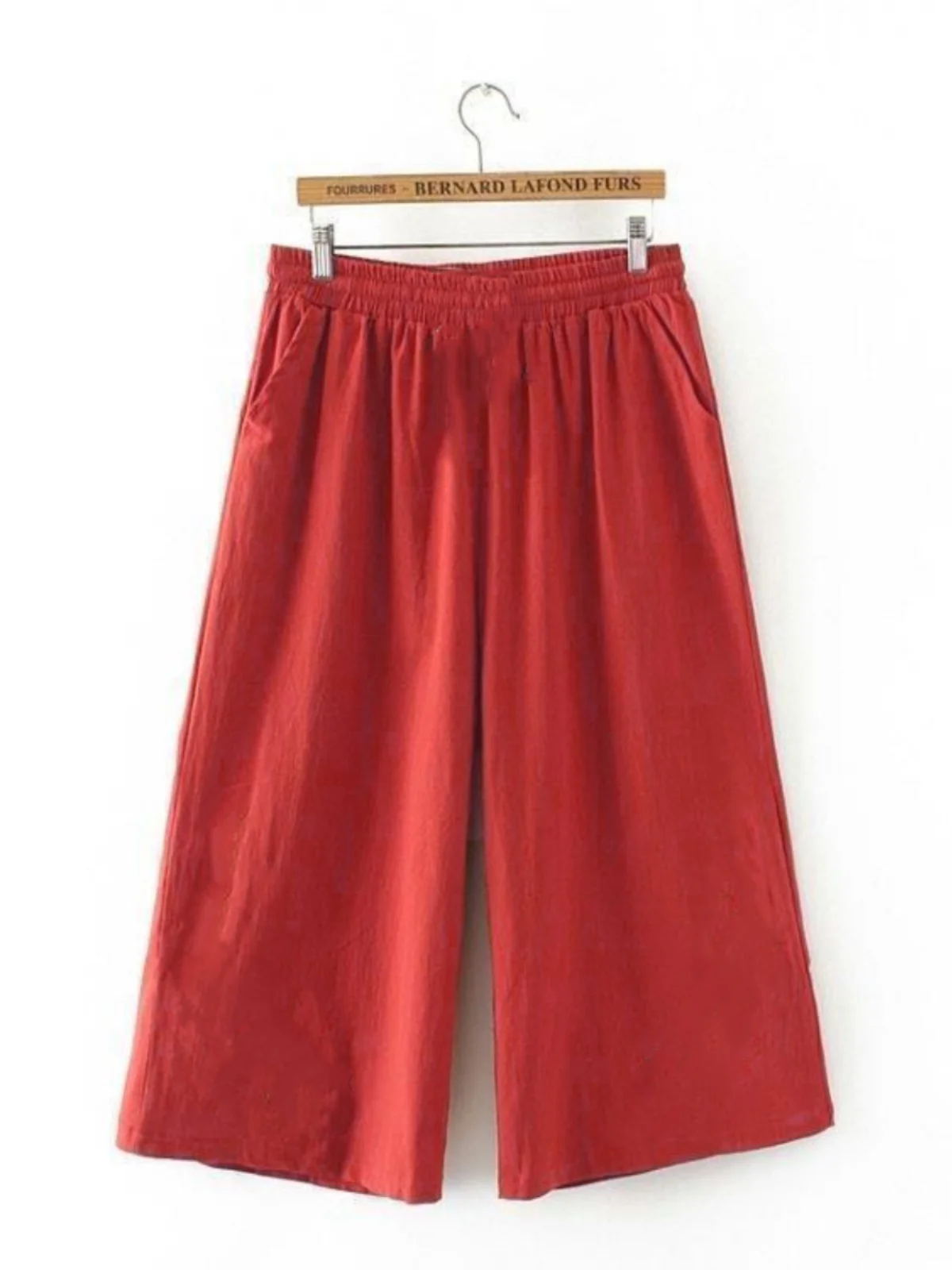 

Широкие брюки больших размеров из хлопка и льна, свободного кроя, с эффектом похудения, повседневные, для женщин среднего и старшего возраста, в корейском стиле, с высокой талией...