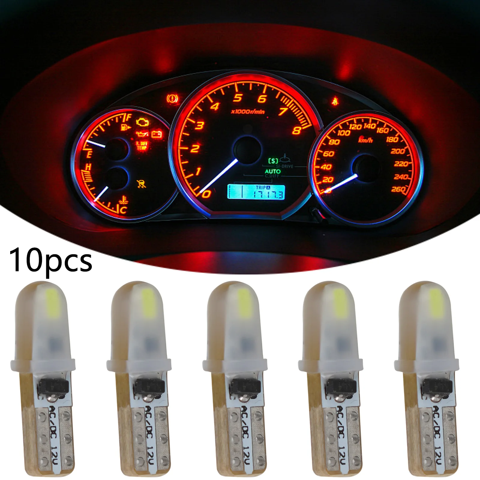 New Useful LED Lights Speedometer Lighting Vehicle Instrument Lighting DC 12V Easy To Use PCB Quick Installation Set