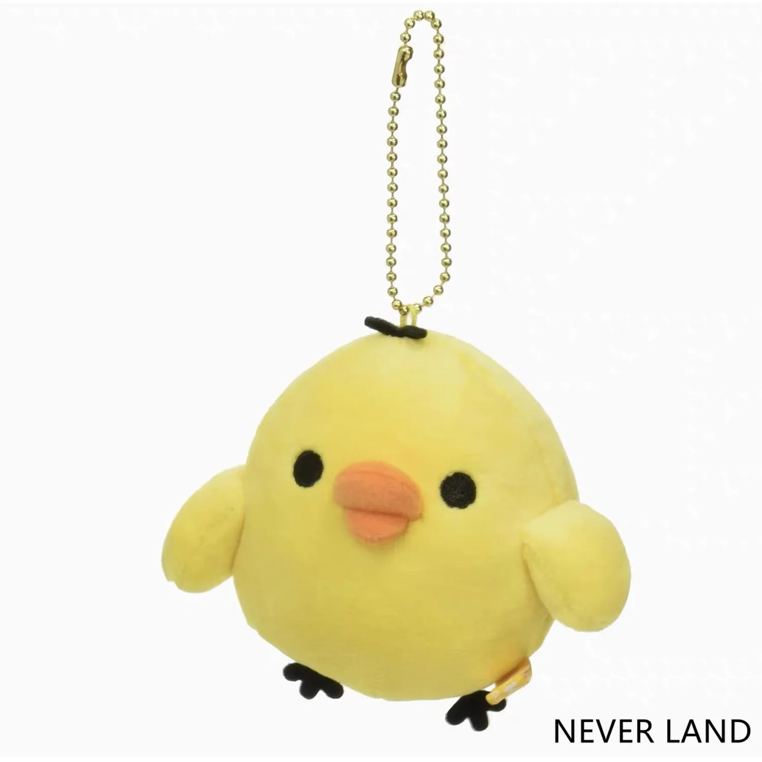 New Cute Rilakkuma Kiiroitori Chick Plush Keychain Chains  Small Pandent Kids Stuffed Animals Toys For Children 7CM