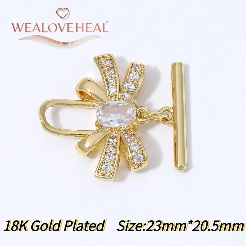 18K vergoldeter Messing-Herz-OT-Knebelverschluss mit Mikro-Pavé-Zirkonia für DIY-Armband- und Halsketten-Schmuckherstellung Zubehör – Detail 25