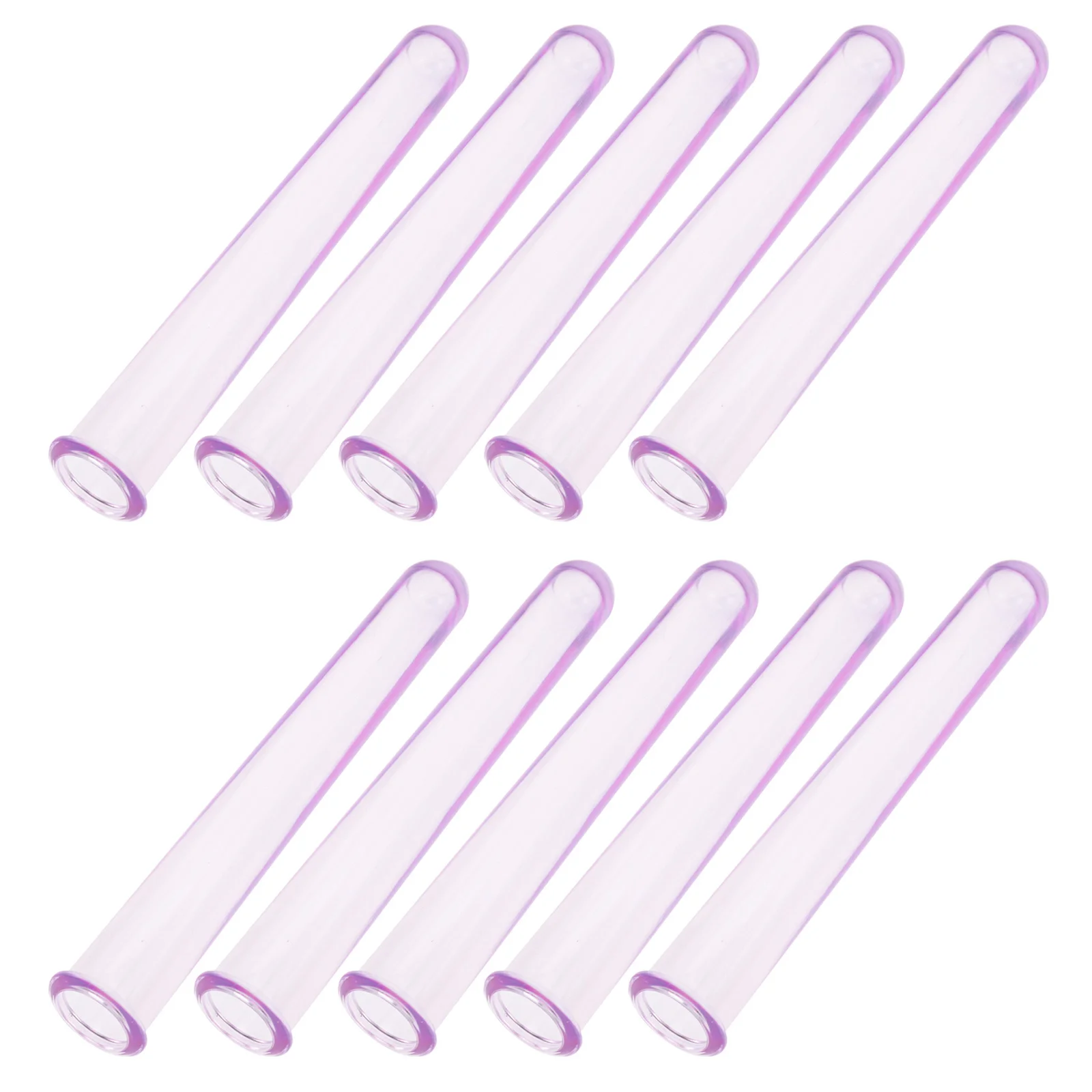 10pcs Test Tube Wine Glass Acrylic Multi-Function Laboratory Science Tube For Household Sample Experiment Supply