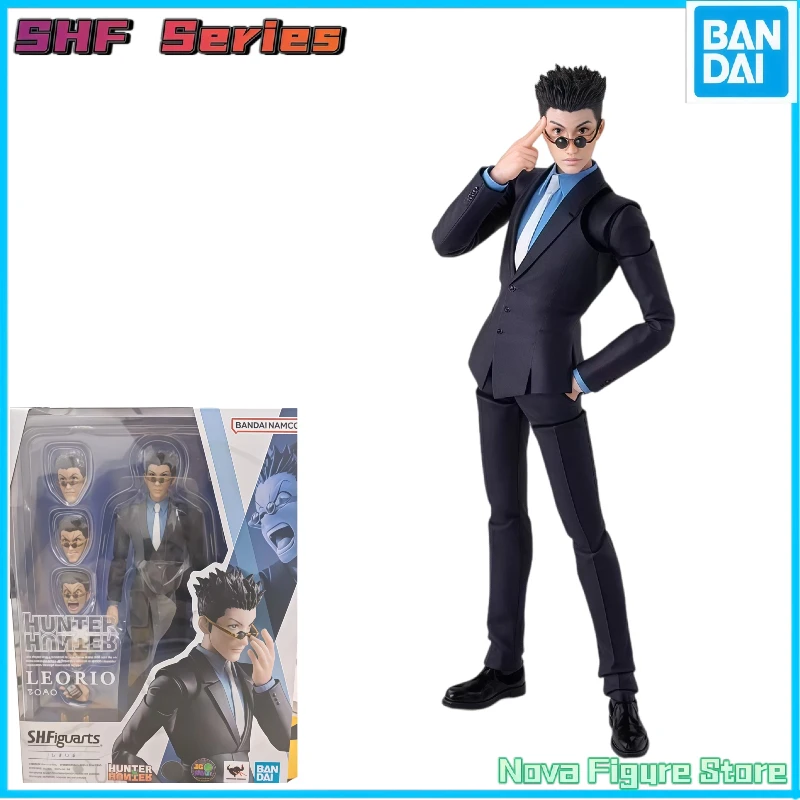 In Stock Bandai SHF Leorio Paladinight Hunter X Hunter Movable Action Figure Collectible Model Toy