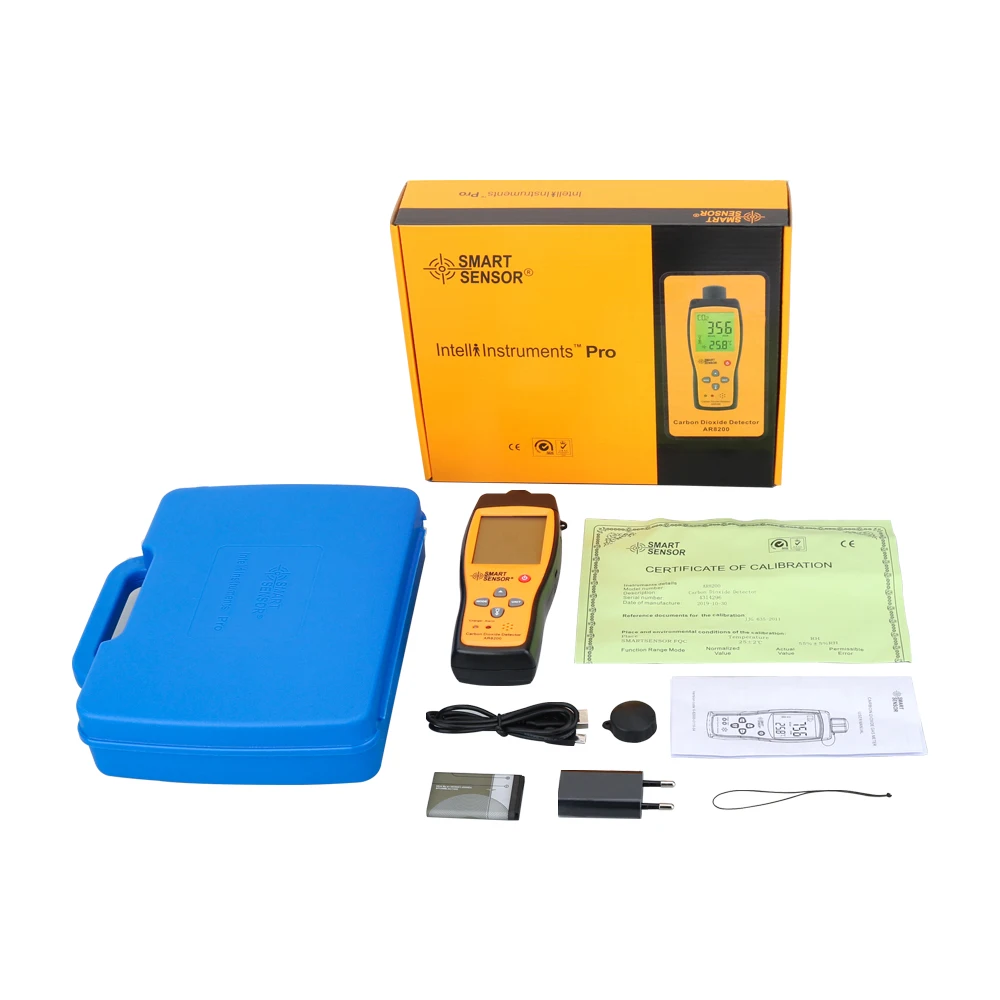 Professional Gas Analyzer CO2 Meter  Gas Detector Carbon Dioxide Detector Indoor Air Quality  CO2 Tester AR8200